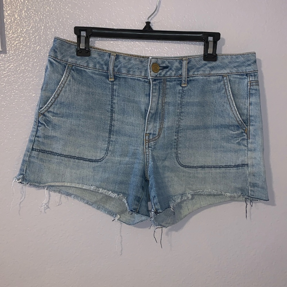 American Eagle Outfitters Light Blue Denim Jean Shorts